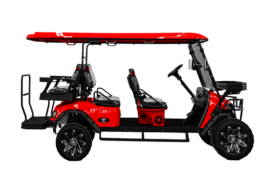 Big Bull Golf Cart (4+2) Red