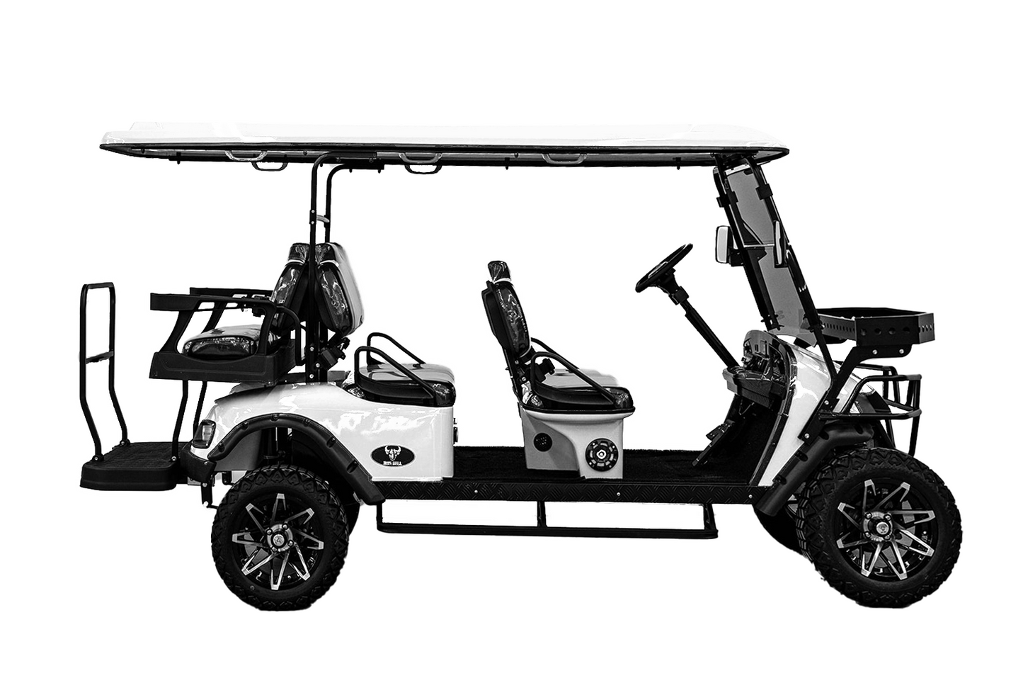 Big Bull Golf Carts (4+2) White