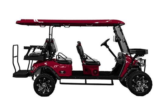 Big Bull Golf Cart (4+2) Burgundy