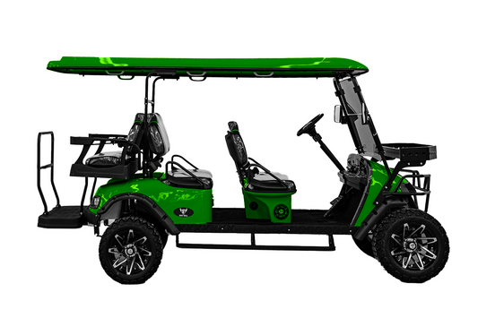 Big Bull Golf Cart (4+2) Lime Green