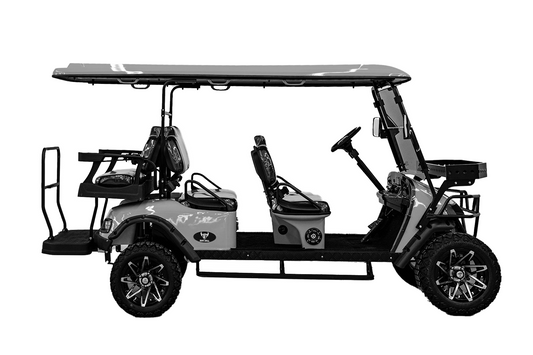 Big Bull Golf Cart (4+2) Silver